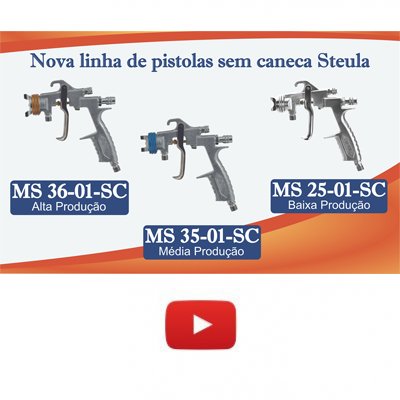 Apresentação das pistolas de alta, média e baixa produção que agora podem ser compradas sem caneca.