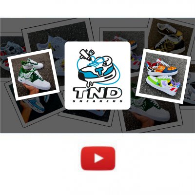 Passo a passo da customização de um tênis com a TND Sneakers