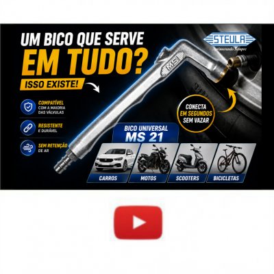 Conheça agora mesmo o bico para encher pneus MS 21